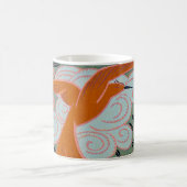 Art Deco Design No. 11 exotische vogel Koffiemok (Center)