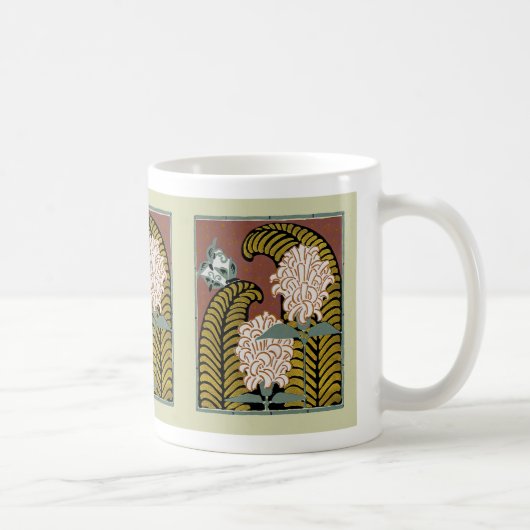 Art Deco Design No. 3 Floral Coffee Mok (Rechts)