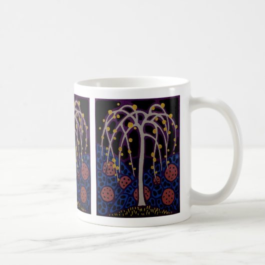 Art Deco Design No. 6 Exotic Tree Koffiemok (Rechts)