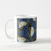Art Deco Design No. 7 floral Koffiemok (Links)