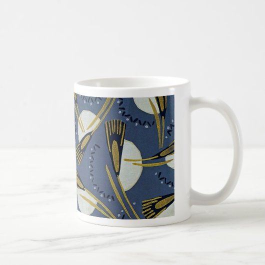 Art Deco Design No. 7 floral Koffiemok (Rechts)