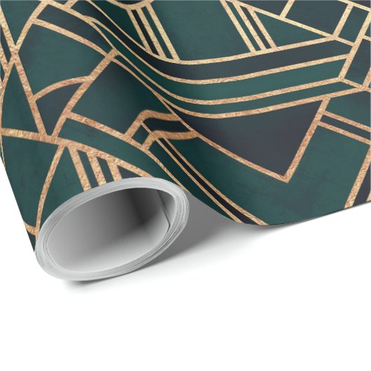 Art Deco Design op Cadeaupapier (Rol Hoek)