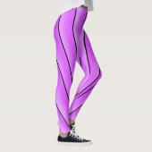 Art Deco Design Paars Leggings (Rechts)