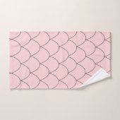 Art Deco Design Roze Bad Handdoek (Handdoek)