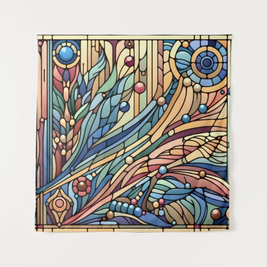 Art Deco Design Tapestry Wandkleed (Voorkant)