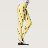 Art Deco Design Yellow Leggings (Rechts)