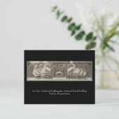 Art Deco-detail Briefkaart (Staand voorkant)