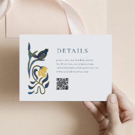 Art Deco Details Behuizing Kaart met QR
