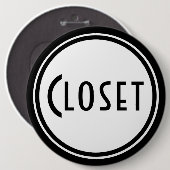 Art Deco-deuropenplaque Ronde Button 6,0 Cm (Voorkant /achterkant)