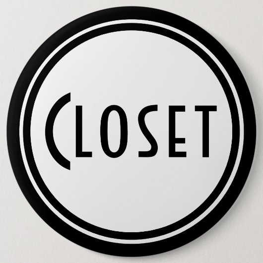 Art Deco-deuropenplaque Ronde Button 6,0 Cm (Voorkant)