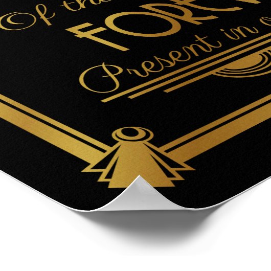 ART DECo, DEZE kaarsen branden ter liefdevolle her Poster (Hoek)