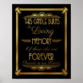 ART DECo, DEZE kaarsen branden ter liefdevolle her Poster (Voorkant)
