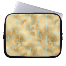 Art Deco Diamant Patroon 2, Goud & Teal