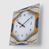 Art Deco Diamant Vierkante Klok (Hoek)