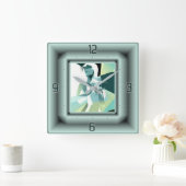 Art Deco diamant Vierkante Klok (Huis)