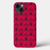 Art Deco Diamanten Case-Mate iPhone Case (Achterkant)