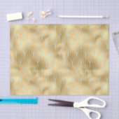 Art Deco Diamond Design, Gold & Blauwgroen, ontkop Tissuepapier (Craft)