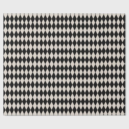  Art Deco Diamond Holiday Wrapping Paper Cadeaupapier (Vlak)