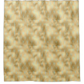 Art Deco Diamond Pattern 2, Gold & Blauwgroen Douchegordijn (Voorkant)