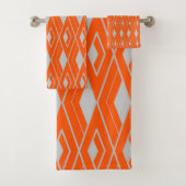 Art Deco Diamond Shapes Bad Handdoek (Insitu)