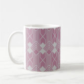 Art Deco Diamond Shapes en Lines Koffiemok (Links)