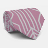 Art Deco Diamond Shapes en Lines Stropdas (Opgerold)