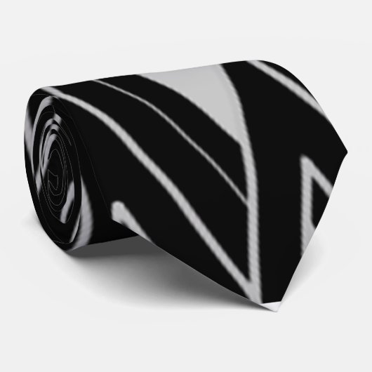 Art Deco Diamond Shapes Stropdas (Opgerold)