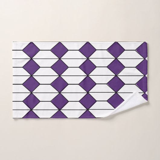 Art Deco Diamonds and Hexagons  Bad Handdoek (Handdoek)
