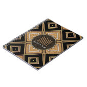 Art Deco Diamonds Black Gold Diary Notitieboek (Linkerzijde)