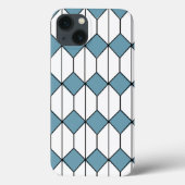 Art Deco Diamonds en Hexagons Case-Mate iPhone Case (Achterkant)