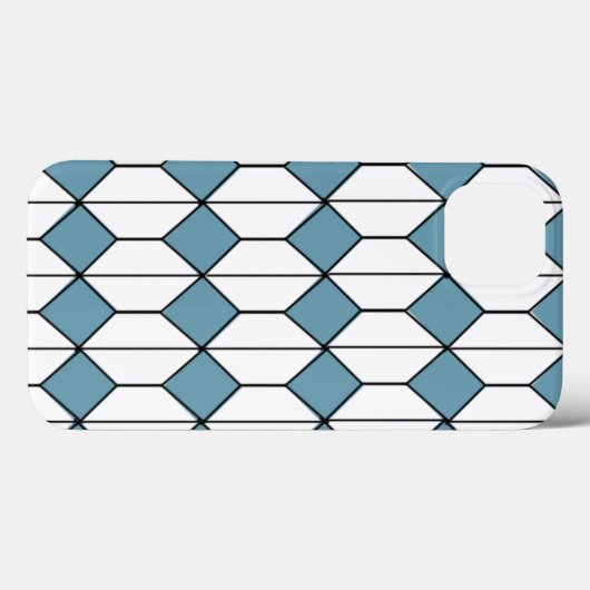 Art Deco Diamonds en Hexagons Case-Mate iPhone Case (Achterkant (horizontaal))
