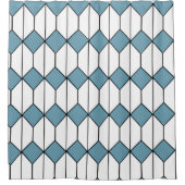 Art Deco Diamonds en Hexagons Douchegordijn (Voorkant)