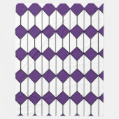 Art Deco Diamonds en Hexagons Fleece Deken (Voorkant)
