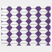 Art Deco Diamonds en Hexagons Fleece Deken (Voorkant (Horizontaal))