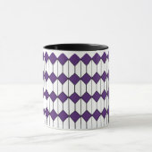 Art Deco Diamonds en Hexagons Mok (Midden)