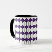 Art Deco Diamonds en Hexagons Mok (Voorkant links)