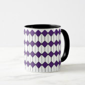 Art Deco Diamonds en Hexagons Mok (Voorkant rechts)