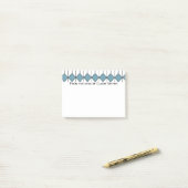 Art Deco Diamonds en Hexagons Post-it® Notes (Op bureau)