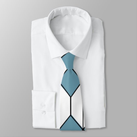 Art Deco Diamonds en Hexagons Stropdas (Gebonden)