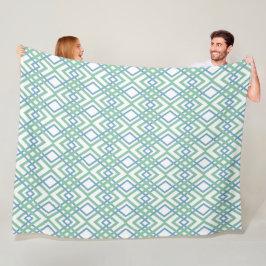 Art Deco Diamonds Fleece Deken