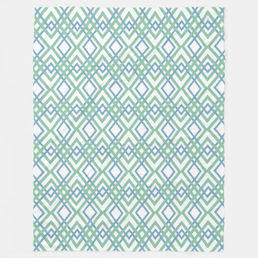 Art Deco Diamonds Fleece Deken (Voorkant)