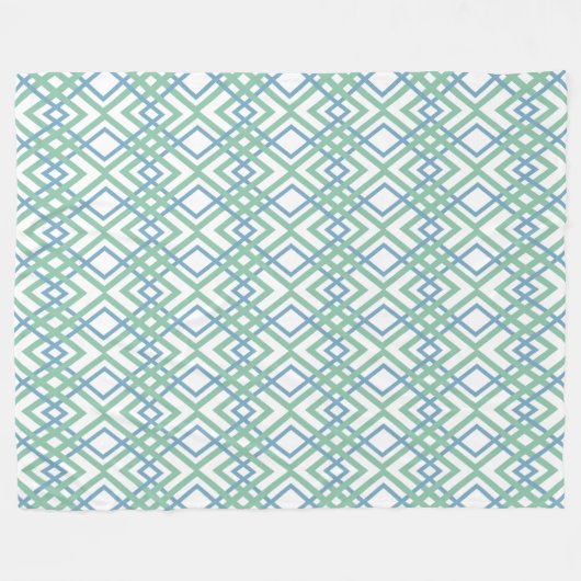 Art Deco Diamonds Fleece Deken (Voorkant (Horizontaal))