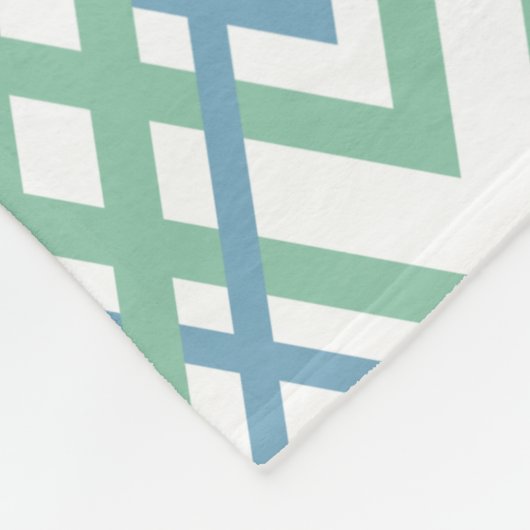 Art Deco Diamonds Fleece Deken (Hoek)