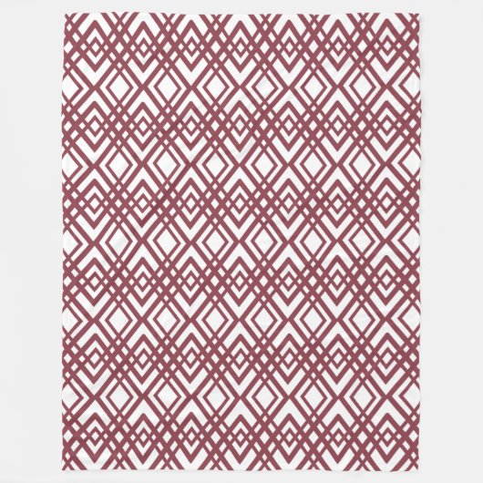 Art Deco Diamonds Fleece Deken (Voorkant)