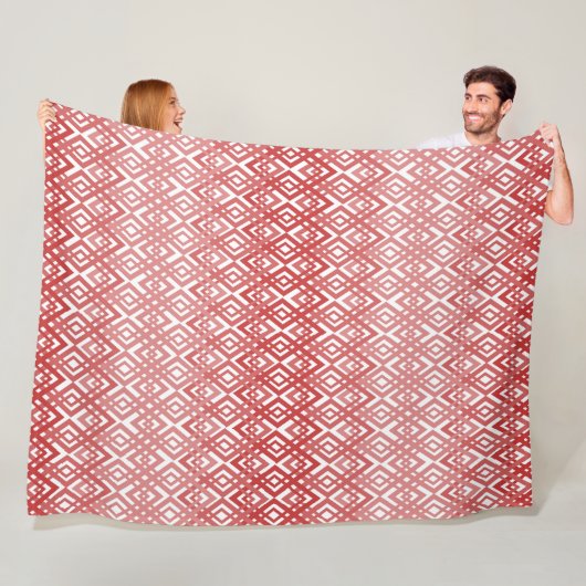 Art Deco Diamonds Fleece Deken (In situ)