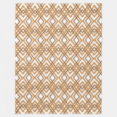Art Deco Diamonds Fleece Deken (Voorkant)