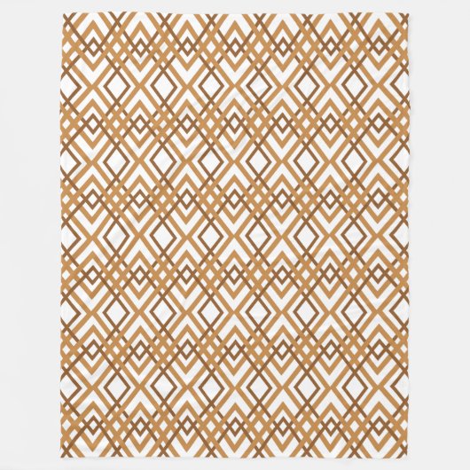 Art Deco Diamonds Fleece Deken (Voorkant)