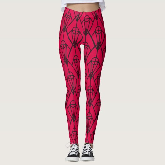 Art Deco Diamonds Leggings (Voorkant)