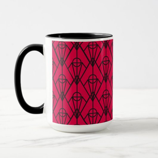 Art Deco Diamonds Mok (Links)
