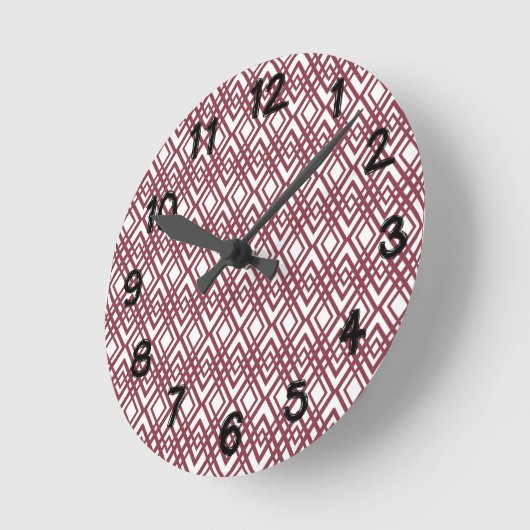 Art Deco Diamonds Ronde Klok (Hoek)